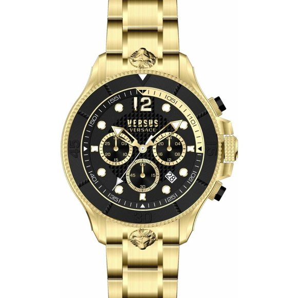 Versace Versus Gold Two Tone 49mm Watch